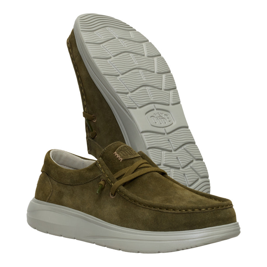 Wally Comf Suede - Dark Olive/Stone Grey - Image 4