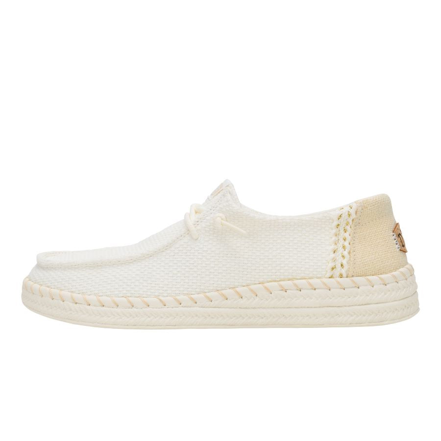 Wendy Espadrille Woven - White