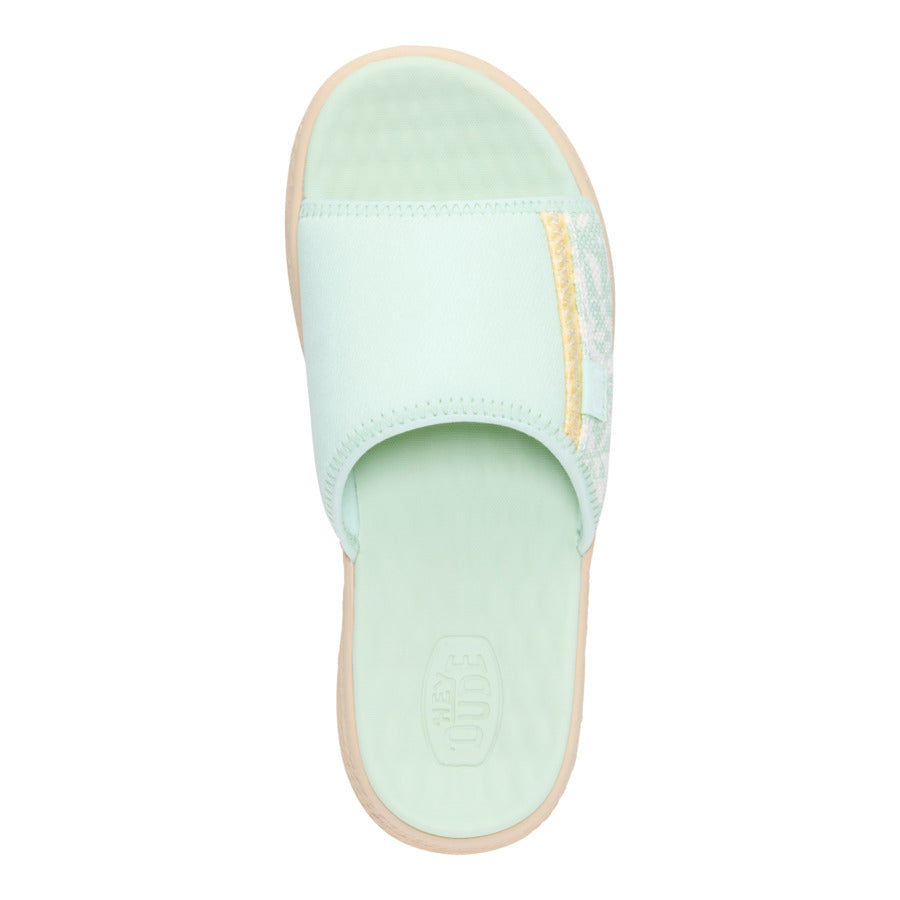 Tide Espadrille Slide - Celadon Green/Multi - Image 6
